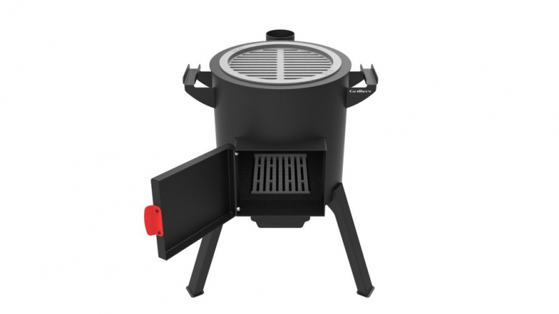 Grillrost aus Gusseisen mit Flansch 48 cm